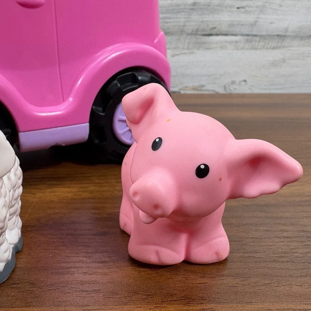 Fisher Price Little People Pink All Around Car,‎ Beauty and the Beast Qty 5 2013